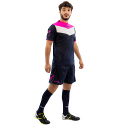 Givova Kit Campo Set Jersey + Shorts navy / neon pink