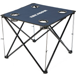 KIRKJUBOUR  "Solkatt" foldable camping table blue