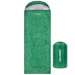 KIRKJUBOUR ® "Sovn" Outdoor Sleeping Bag 220 x 75 cm 15 °C green