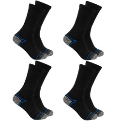 KIRKJUBOUR ® "Climb" Outdoor hiking socks 4 pairs blue
