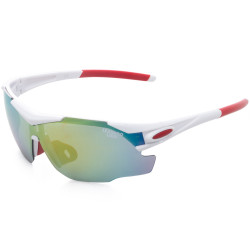 LEANDRO LIDO Challenger One Sports Slnečné Okuliare viacfarebné biele