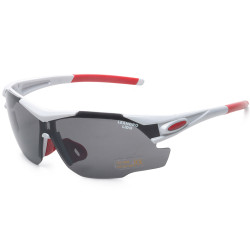 LEANDRO LIDO Challenger One Sports Slnečné Okuliare biele čierne