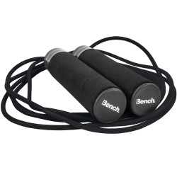 Bench Skipping rope with weights black LS3124-BLACK