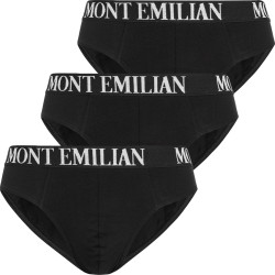 MONT EMILIAN "Avignon" Men Briefs Pack of 3 black