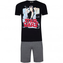 Sun City Star Wars Disney Men Pyjamas RH3595-black