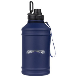 SPORTINATOR "Hydrated" Fitness stainless steel Sports Bottle 2.2l blue