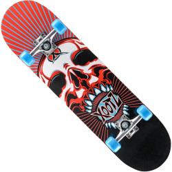 Xootz Doublekick Skull 8" Skateboard TY5759