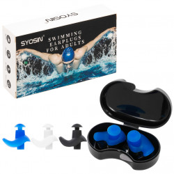 SYOSIN Adults Swimming Earplugs Pack of 3 X001AY5Z5N