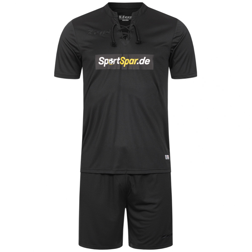 Zeus x Sportspar.de Legend Football Kit Jersey with Shorts black