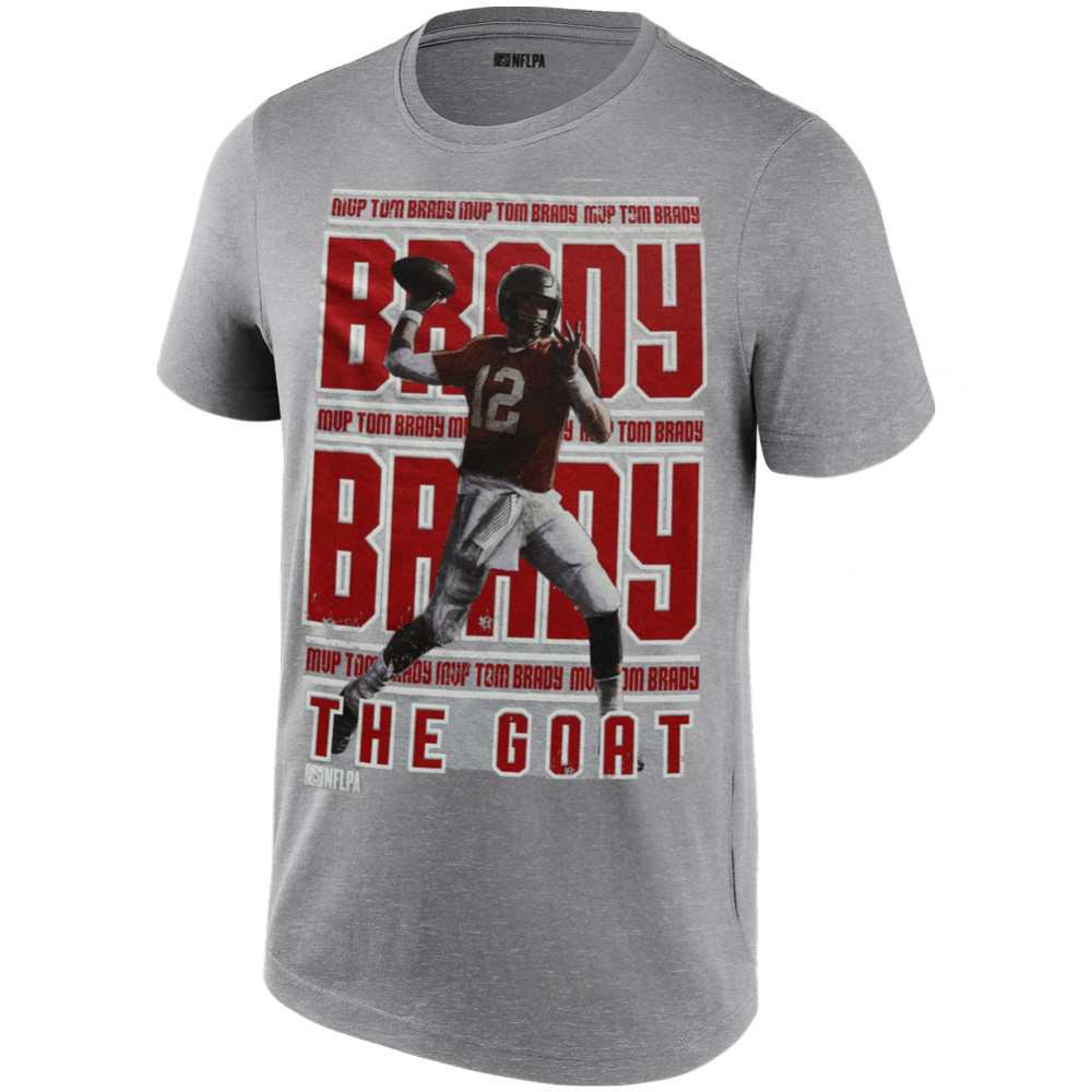 NFLPA Tom Brady Stacked Tampa Bay Buccaneers NFL Men T-shirt NFLTS01MG