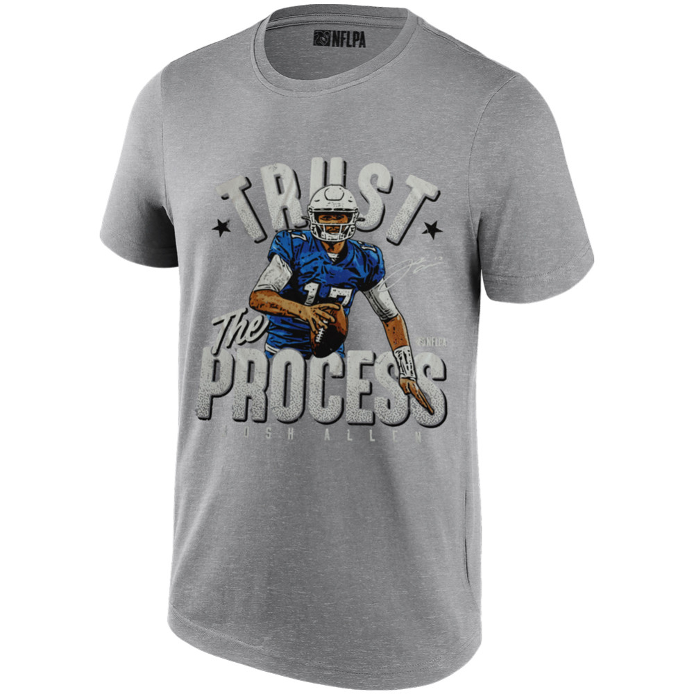 NFLPA Josh Allen Trust The Process Buffalo Bills NFL Men T-shirt NFLTS06MG