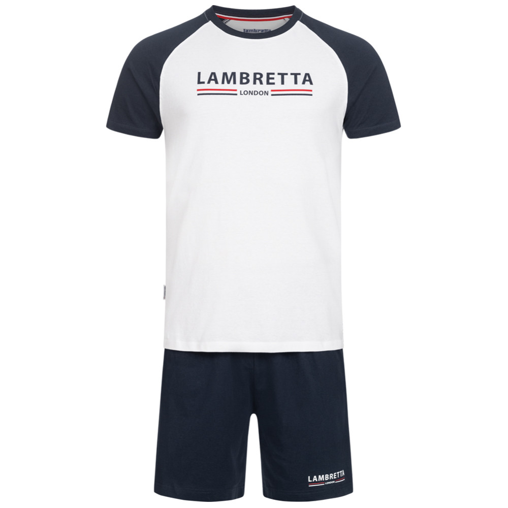 Lambretta Men Loungewear Set 2-piece SS7024-WHT / NVY